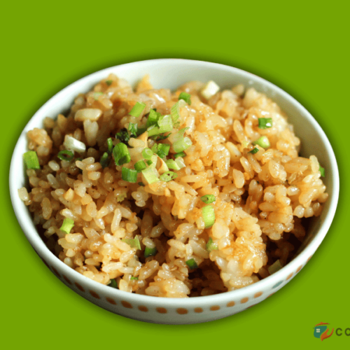 Make garlic rice in a rice cooker